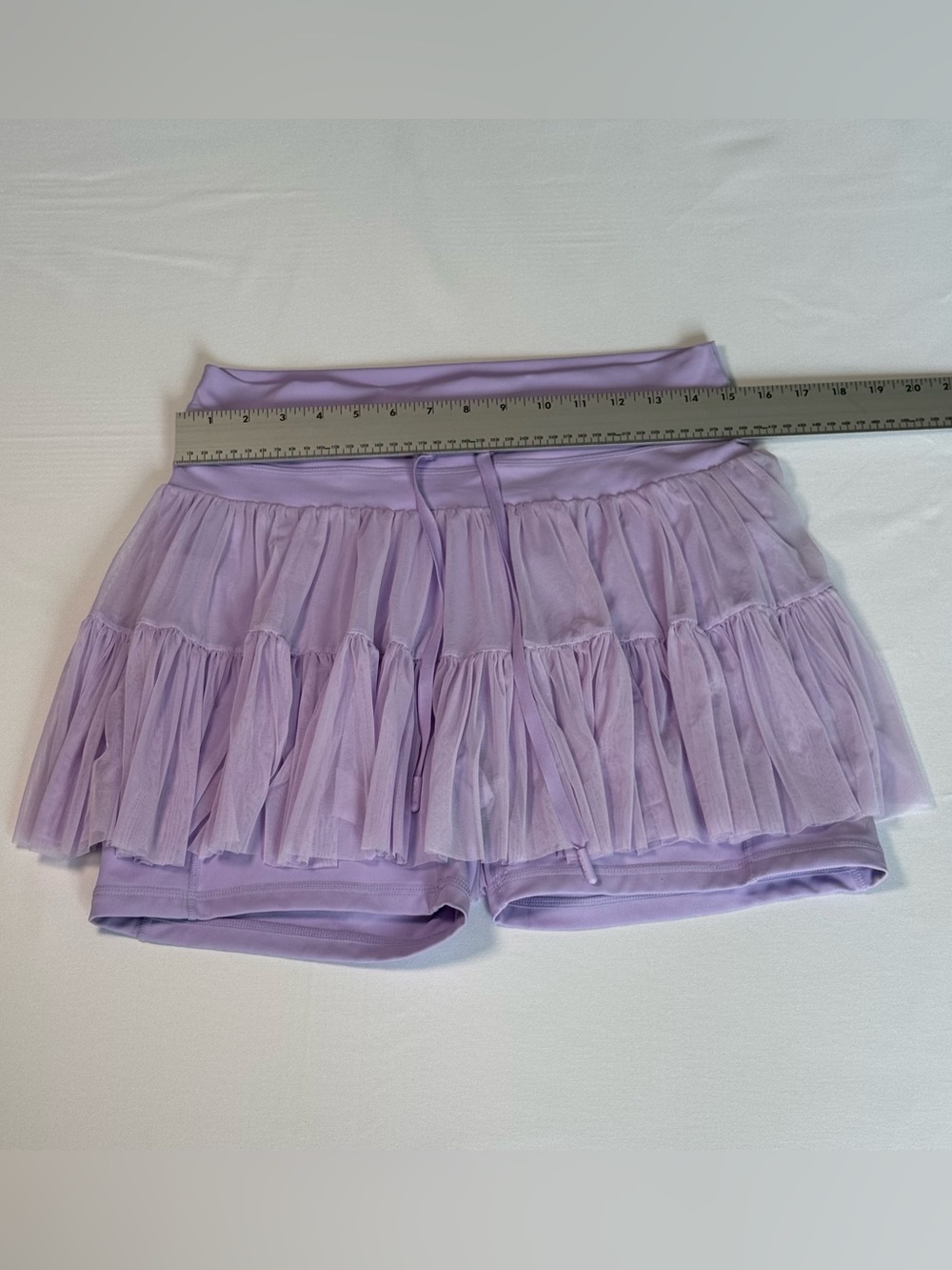 POPFLEX Pirouette Skort Digital Lavender XL Tennis Ballet Fairycore Activewear - Picture 2 of 11